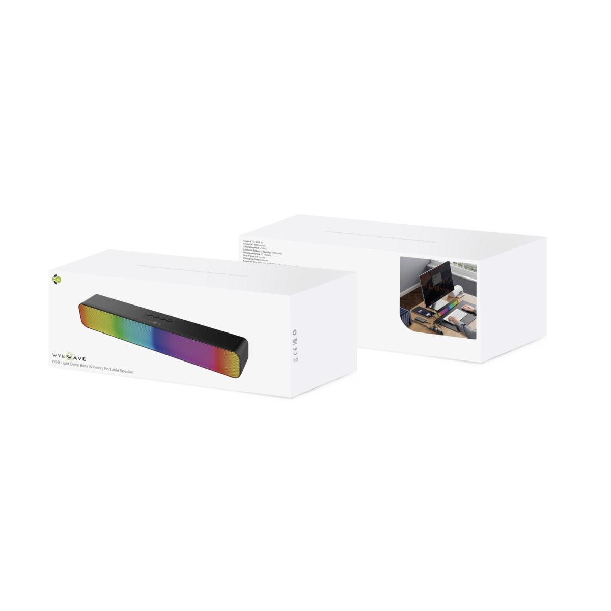 WYEWAVE RGB Deep Bass Wireless Portable Speaker