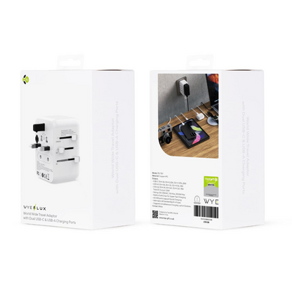 WYEFLUX Global Ease 4-in-1 GaN Travel Adaptor