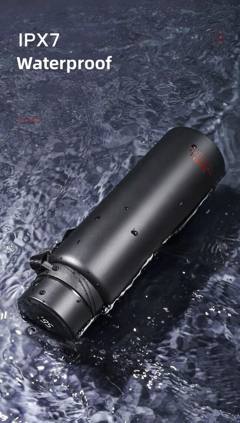 1L LED Tumbler Smart Water Bottle Vacuum Insulated Flask Stainless Steel Thermos