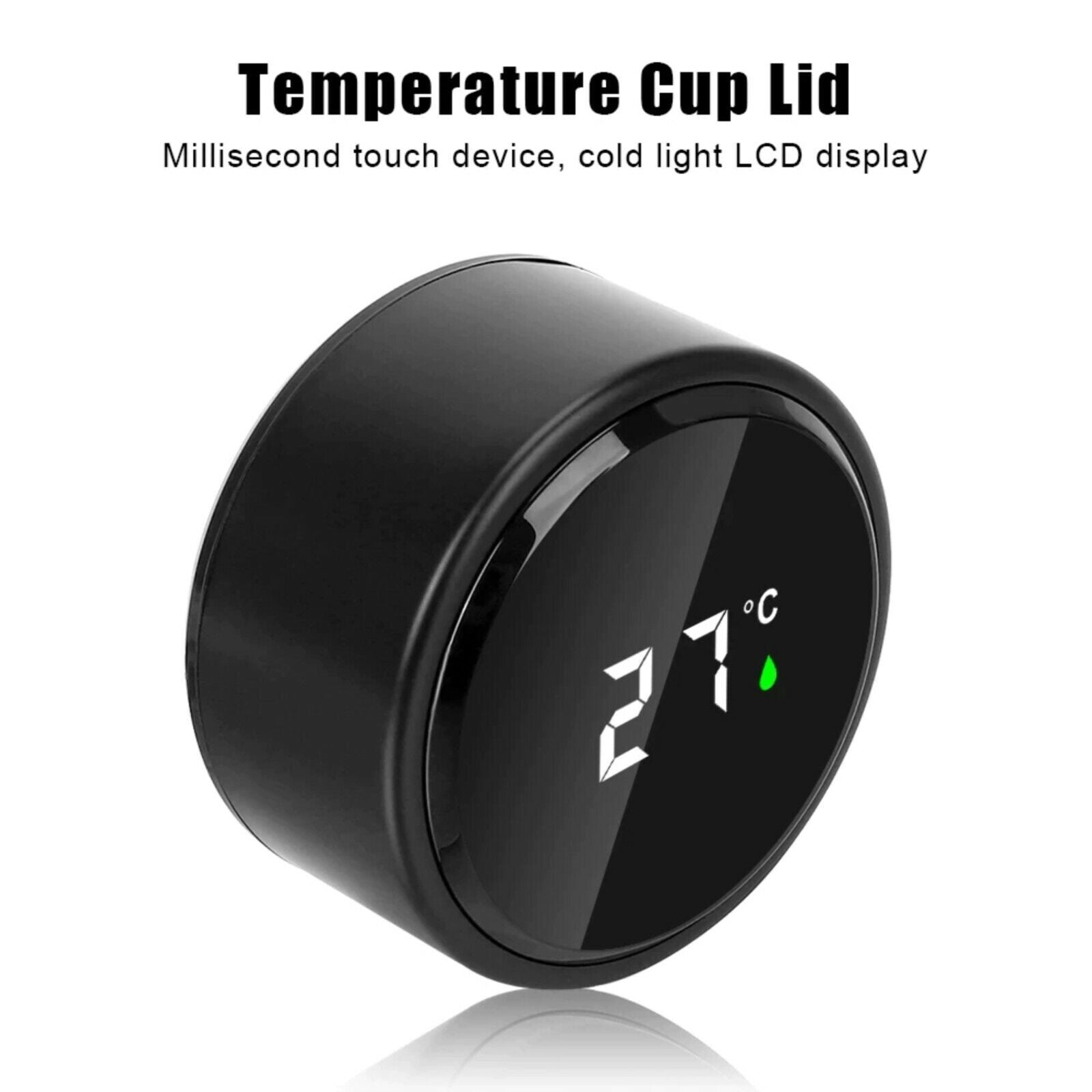 1L LED Tumbler Smart Water Bottle Vacuum Insulated Flask Stainless Steel Thermos