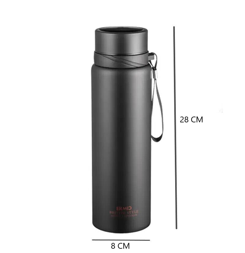 1L LED Tumbler Smart Water Bottle Vacuum Insulated Flask Stainless Steel Thermos