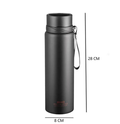 1L LED Tumbler Smart Water Bottle Vacuum Insulated Flask Stainless Steel Thermos