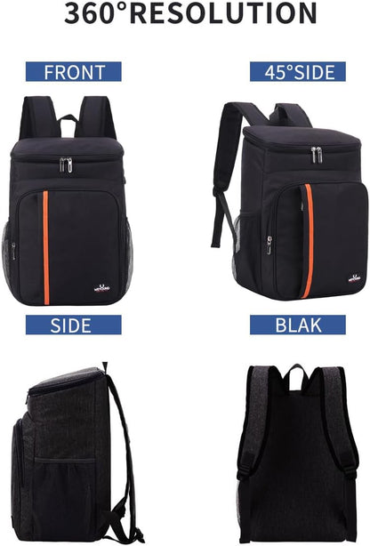 Cooler Backpack Insulated Lunch Bag 18L Large Capacity Waterproof Picnic Backpack Womens Mens Hot/Cold Freezer Bags Food Container for Travel/Hiking/Beach/School/Camping/Bbq