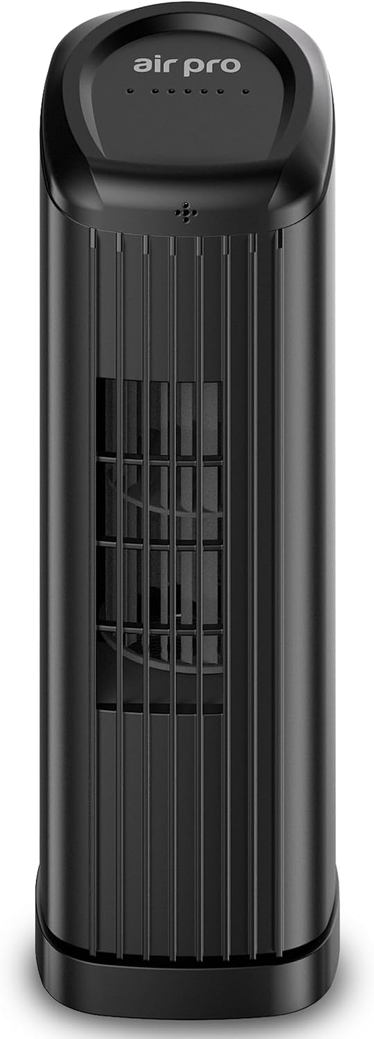 14" Desk Fan Bladeless Fan with Remote Control – Table Tower Fan Compact 3 Speeds 3 Modes with Quiet 20W Energy Efficient for Instant Cooling Personal Portable Lightweight Fan for Home Office