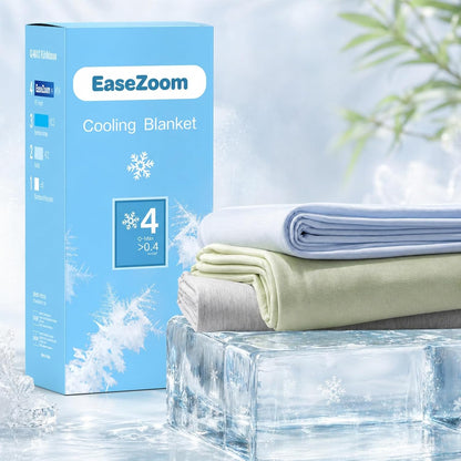 Cooling Blanket for Hot Sleepers, Instant Icy-Cool Feel Cool-Touch Double-Sided Blanket for Night Sweats, Lightweight Breathable Summer Throw for Bed Sofa Couch Travel, Adults Kids, Green, 152*203 Cm