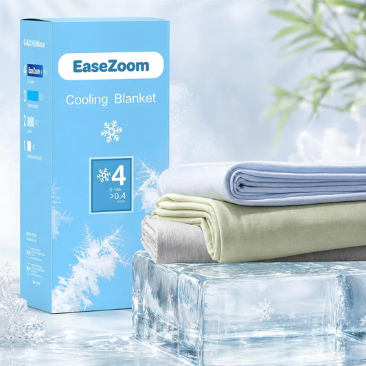 Cooling Blanket for Hot Sleepers, Instant Icy-Cool Feel Cool-Touch Double-Sided Blanket for Night Sweats, Lightweight Breathable Summer Throw for Bed Sofa Couch Travel, Adults Kids, Green, 152*203 Cm