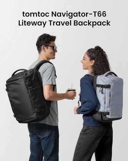Travel Backpack 28L, TSA Friendly Flight Approved Travel Bag | Water-Resistant Carry-On Hand Luggage for Easyjet Cabin Bag 45X36X20, Lightweight Business Rucksack, Fits 16 Inch Laptop