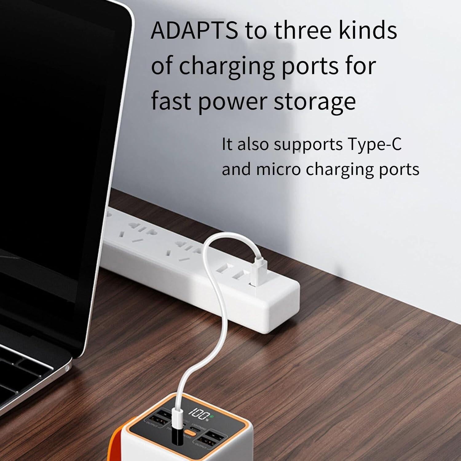 RIDAEX Power Bank 50000 Mah Large Capacity 66W Super Fast Charging Portable Outd