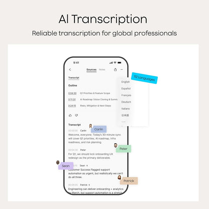 Note AI Voice Recorder Transcription & Summaries for Meetings Calls