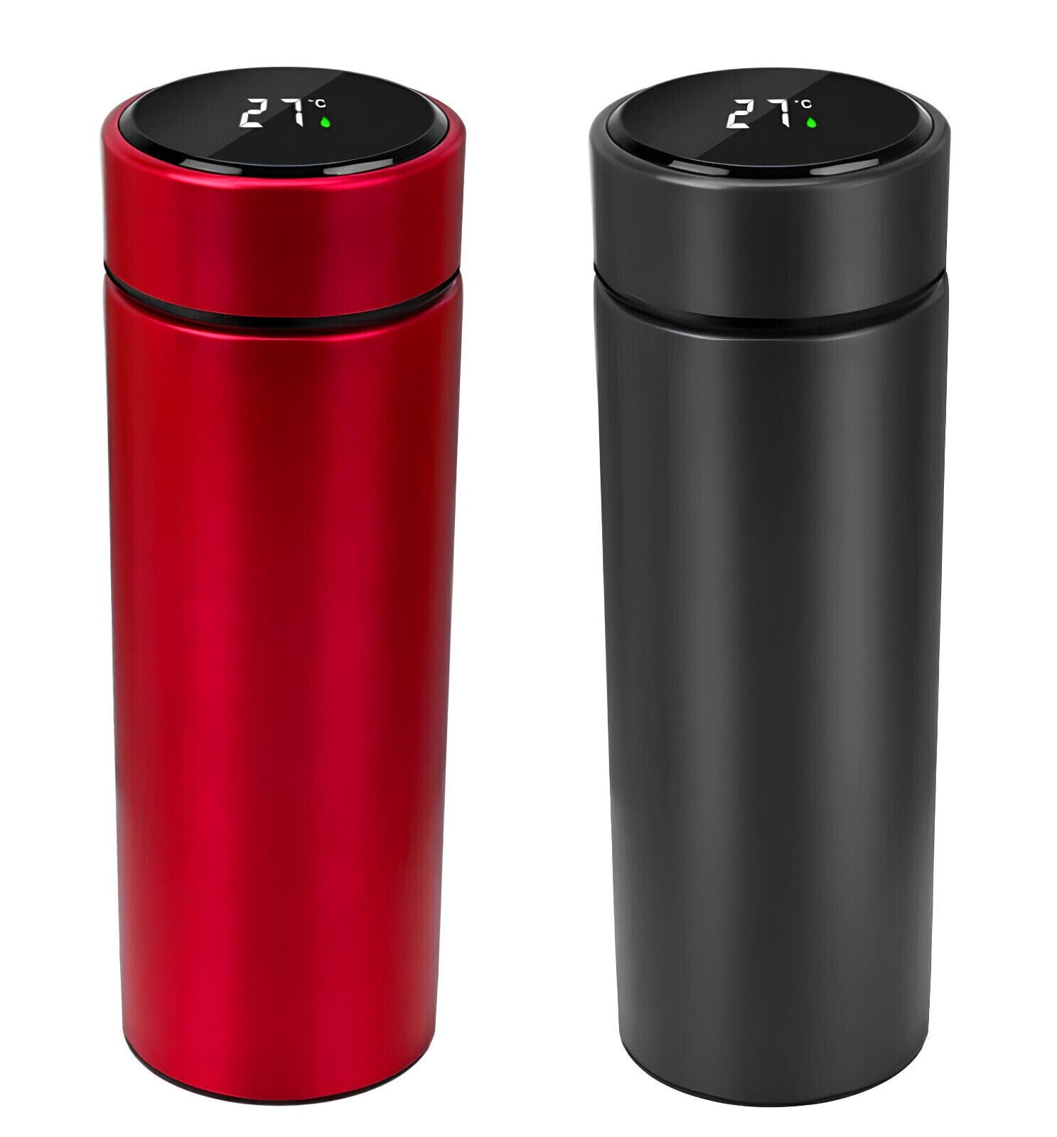 1L LED Tumbler Smart Water Bottle Vacuum Insulated Flask Stainless Steel Thermos