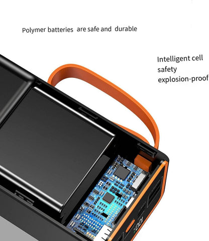 RIDAEX Power Bank 50000 Mah Large Capacity 66W Super Fast Charging Portable Outd