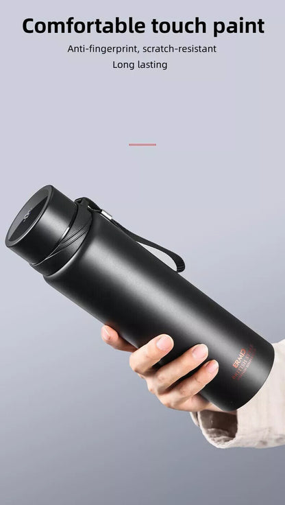 1L LED Tumbler Smart Water Bottle Vacuum Insulated Flask Stainless Steel Thermos